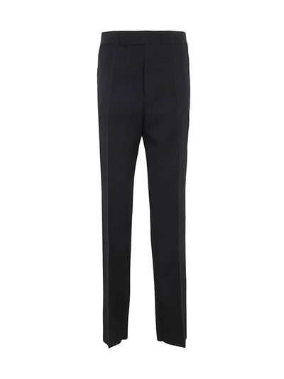 Sapio Wool Trousers Sideband Detail In Black