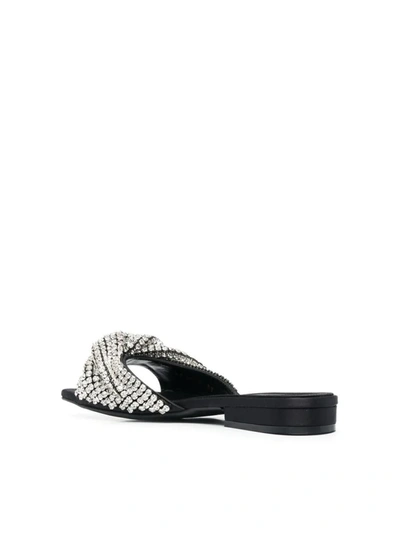 Shop Sergio Rossi Flat Sandal 15 Shoes In Black
