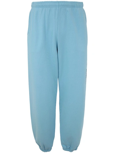 Shop Sporty And Rich Sporty & Rich Ny Health Club Flocked Sweatpant Clothing In Blue
