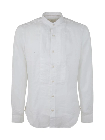 Shop Tintoria Mattei Plastron Linen Shirt Clothing In White