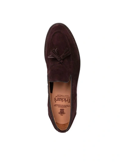 Shop Tricker's Elton Lace Up Castorino Suede Shoes In Brown