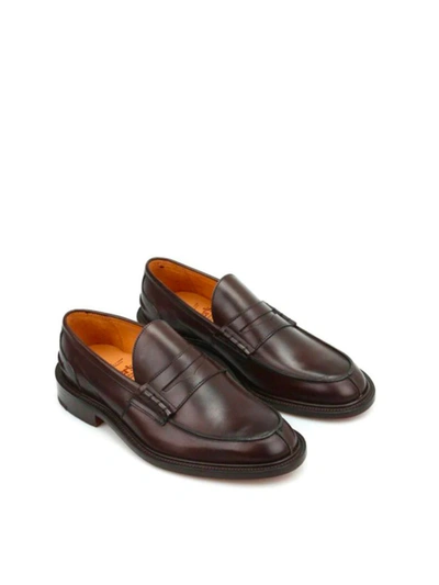 Shop Tricker's James Burnished Lace Up Shoes In Brown