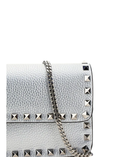 Shop Valentino Garavani Handbags In Silver
