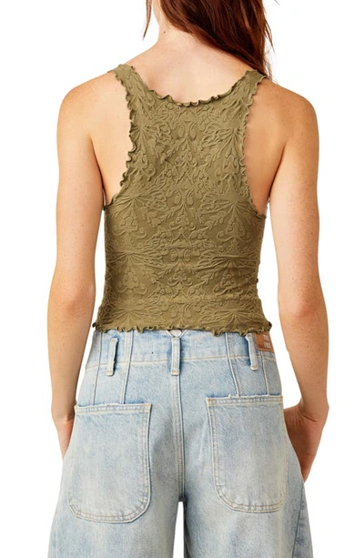 Shop Free People Intimately Fp Here For You Racerback Crop Tank In Ivy League
