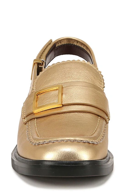 Shop Sarto By Franco Sarto Gianna Slingback Loafer In Gold