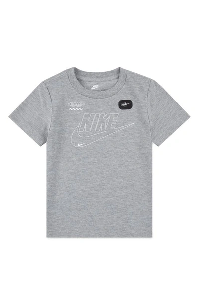Shop Nike Kids' Club Logo T-shirt In Dark Grey
