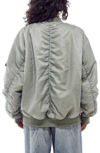 Shop Bdg Urban Outfitters Oversize Reversible Bomber Jacket In Khaki