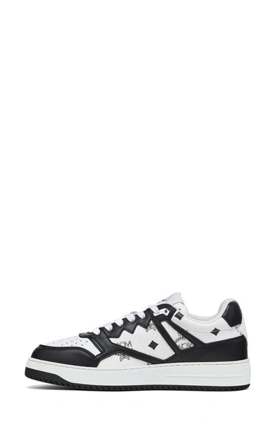 Shop Mcm Neo Terrain Monogram Sneaker In Black & White
