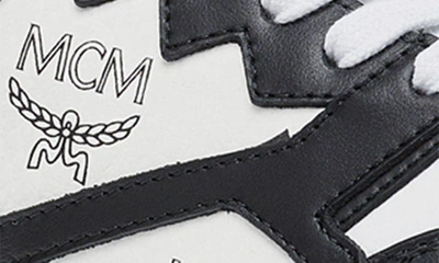 Shop Mcm Neo Terrain Monogram Sneaker In Black & White