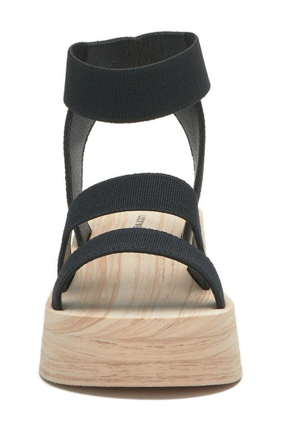 Shop Lucky Brand Samella Platform Wedge Sandal In Black