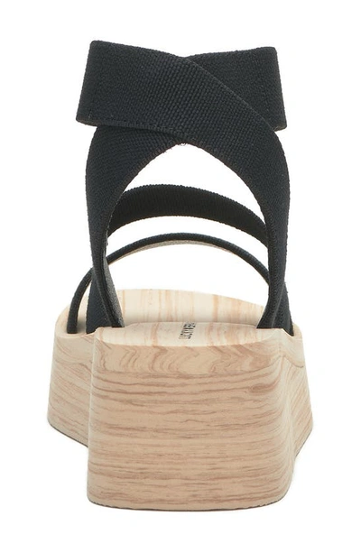 Shop Lucky Brand Samella Platform Wedge Sandal In Black