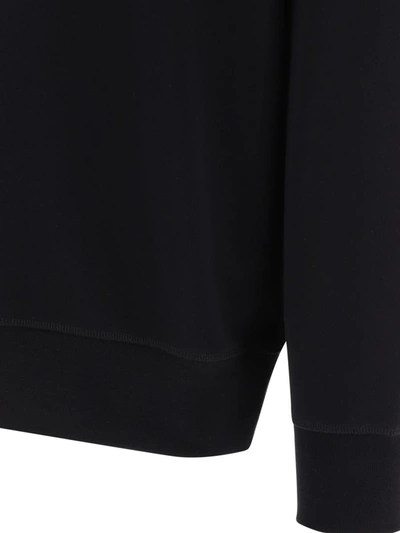 Shop Alexander Mcqueen Sweatshirt With Embroidered Logo In Black