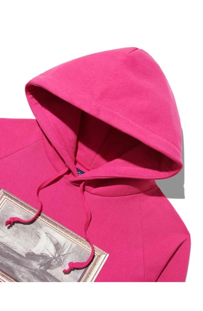 Shop Noah X The Cure 'pirate Ships' Cotton Fleece Graphic Hoodie In Pink