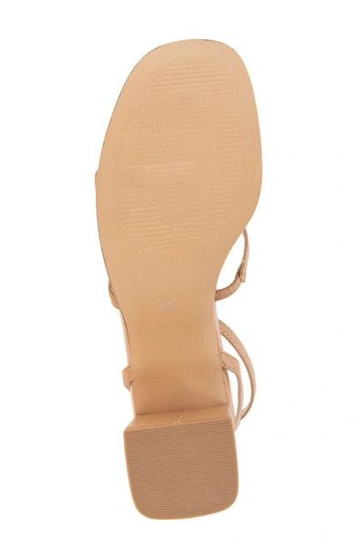 Shop Bcbgeneration Lissena Ankle Strap Platform Sandal In Tan