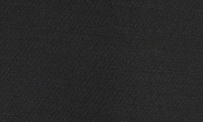 Shop Valentino Crystal Logo Detail Long Sleeve Virgin Wool & Silk Sheath Dress In Nero/ Strass