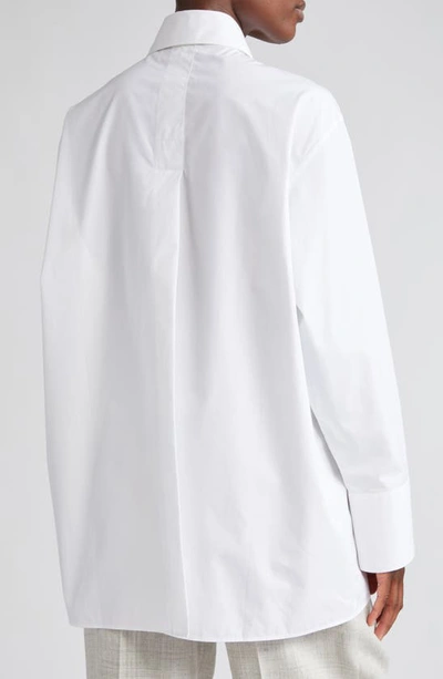 Shop Rohe Róhe Back Slit Shirt In White