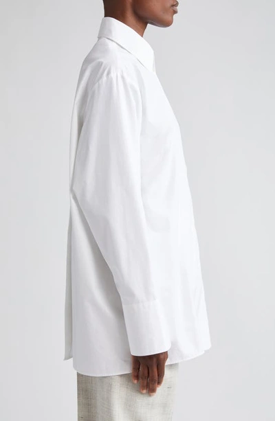 Shop Rohe Back Slit Shirt In White