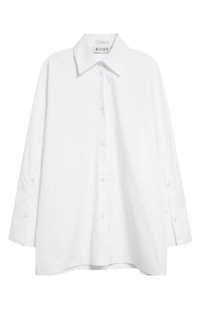 Shop Rohe Back Slit Shirt In White