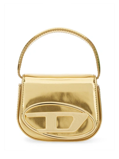 Shop Diesel 1dr-xs-s Shoulder Bag In Gold