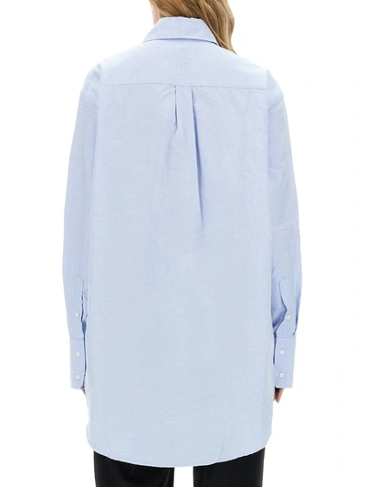 Shop Jw Anderson J.w. Anderson Oversize Shirt In Blue