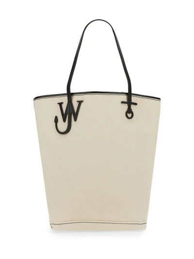 Shop Jw Anderson J.w. Anderson Tall Anchor Tote Bag In White