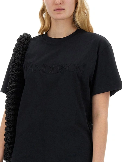 Shop Jw Anderson J.w. Anderson T-shirt With Logo In Black