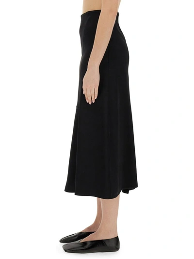 Shop Jil Sander Flared Skirt In Black