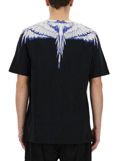 Shop Marcelo Burlon County Of Milan T-shirt With "icon Wings" Print In Multicolour