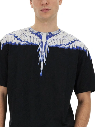 Shop Marcelo Burlon County Of Milan T-shirt With "icon Wings" Print In Multicolour