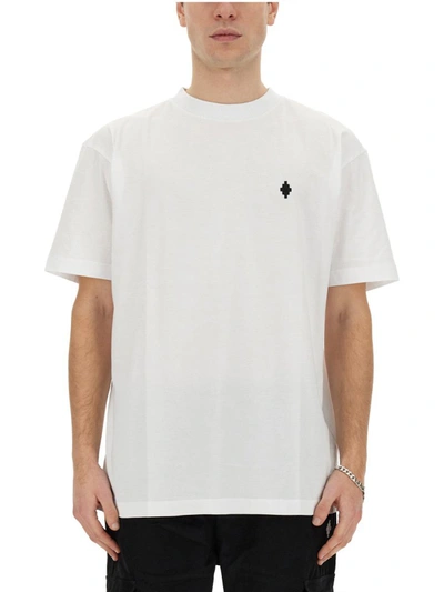 Shop Marcelo Burlon County Of Milan T-shirt With Logo In White