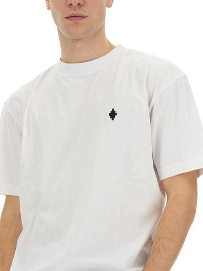 Shop Marcelo Burlon County Of Milan T-shirt With Logo In White
