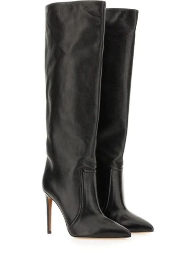 Shop Paris Texas Leather Boot In Black