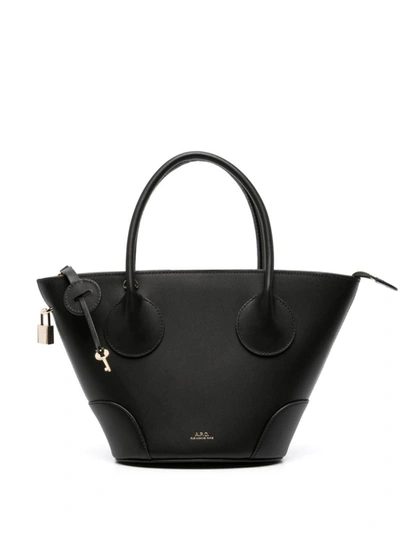 Shop Apc A.p.c. Tote Emma Small Bags In Lzz Black