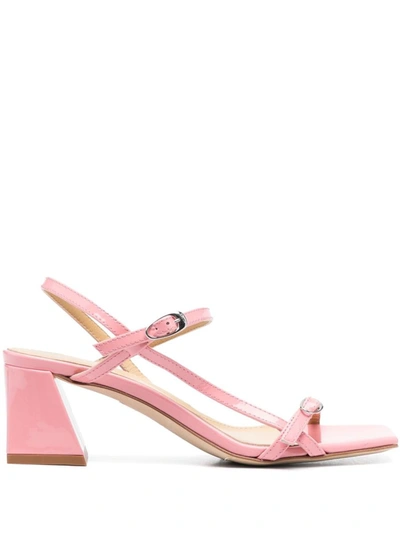 Shop Aeyde Greta Patent Calf Leather Pink Shoes