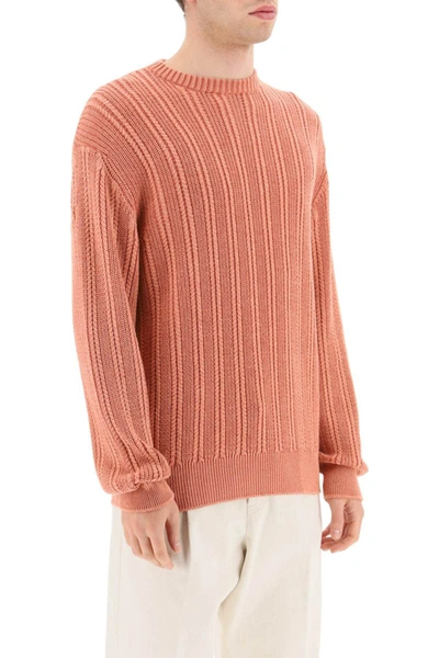 Shop Agnona Cashmere, Silk And Cotton Sweater In Multicolor