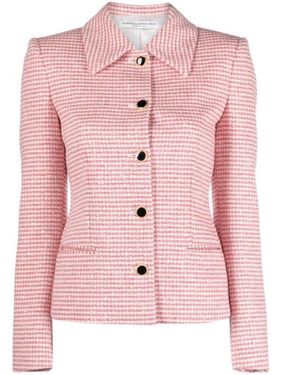 Shop Alessandra Rich Jacket In Red Pink
