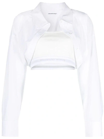Shop Alexander Wang Crop Shirt Clothing In White