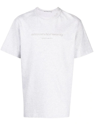 Shop Alexander Wang Tshirt Clothing In Grey