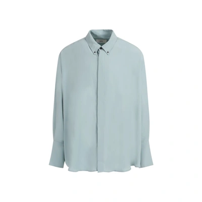 Shop Ami Alexandre Mattiussi Ami Paris  Oversize Shirt In Blue