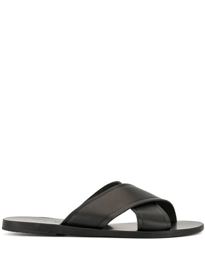 Shop Ancient Greek Sandals Thais Shoes In Black