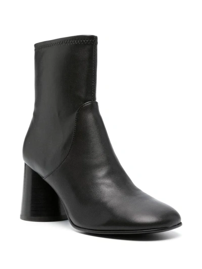 Ash Clone 75mm Leather Ankle Boots In Black
