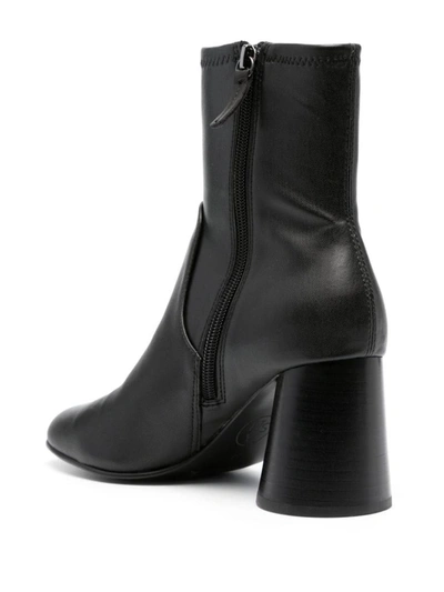 Ash Clone 75mm Leather Ankle Boots In Black