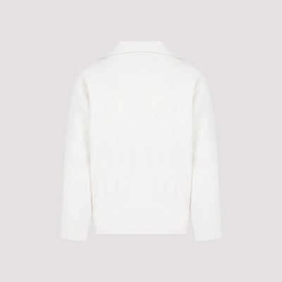 Shop Auralee Heavy Milano Pullover Sweater In White