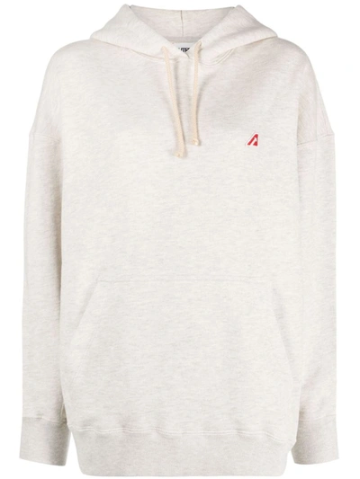 Autry Woman Sweatshirt Light Grey Size S Cotton In Nude & Neutrals