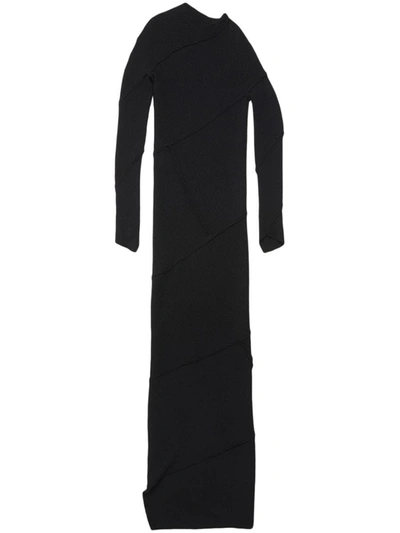 Shop Balenciaga Long Dress In Black