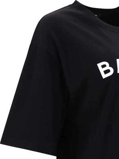 Shop Balmain "" Cropped T-shirt In Black