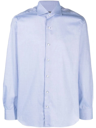 Shop Barba Shirt Clothing In Blue