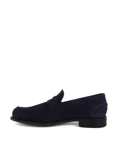 Shop Berwick 1707 Kudu Reverse Baltic Loafers Shoes In Blue