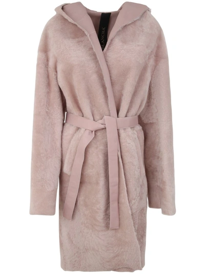 Shop Blancha ® Shearling Coat. Clothing In Pink & Purple