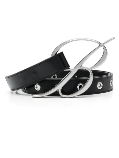 Shop Blumarine Cintuta Pelle Accessories In Black